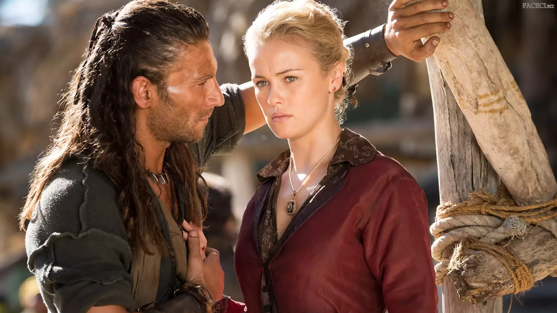 Eleanor Guthrie, Piraci, Serial, Kapitan Charles Vane, Hannah New, Black Sails, Zach McGowan