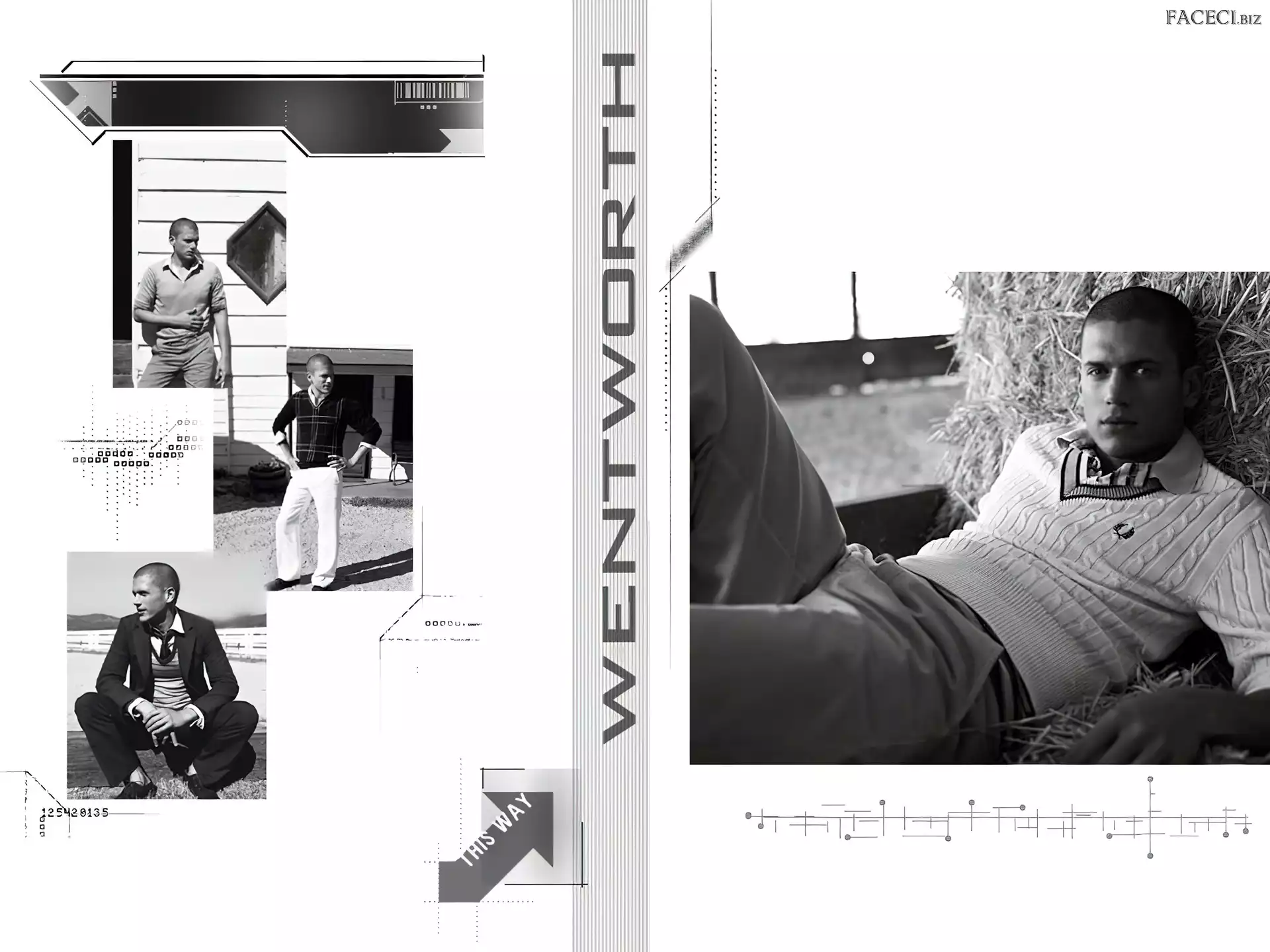 ły sweterek, Wentworth Miller, bia