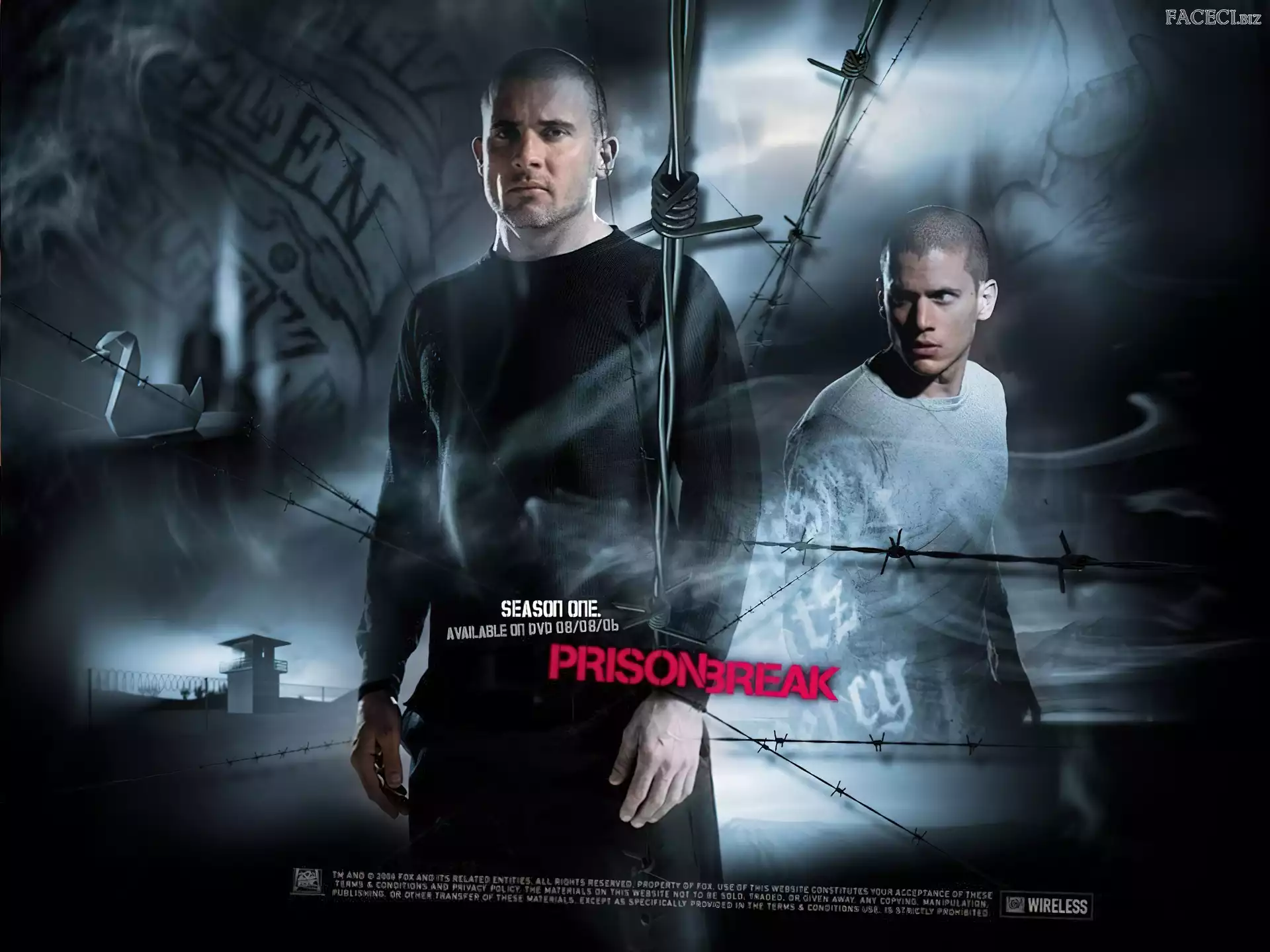 Prison Break, drut, Dominic Purcell, Wentworth Miller, kolczasty, Skazany na śmierć